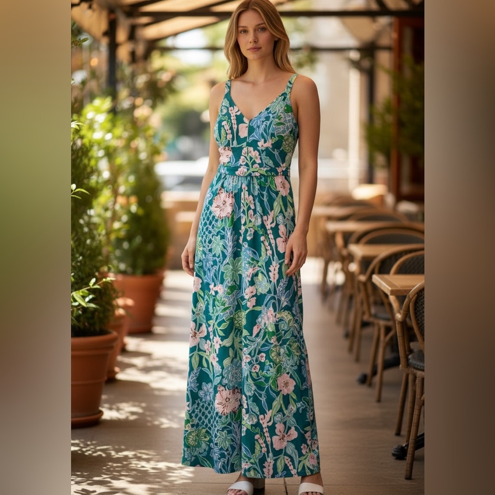 Lilly Pulitzer Blake Maxi Dress, Size 4, Excellent Condition